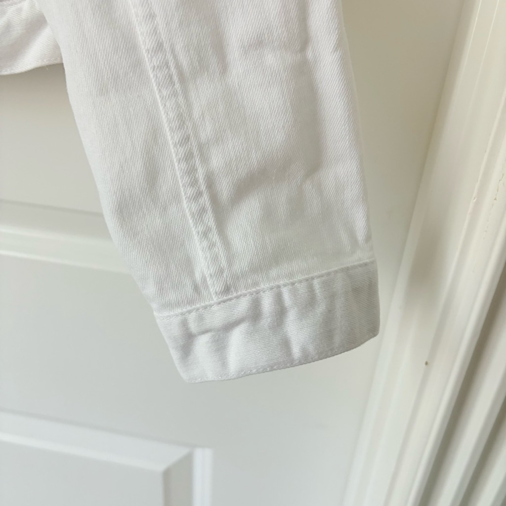 BANANA REPUBLIC White Denim Jacket MP - Picture 6 of 12